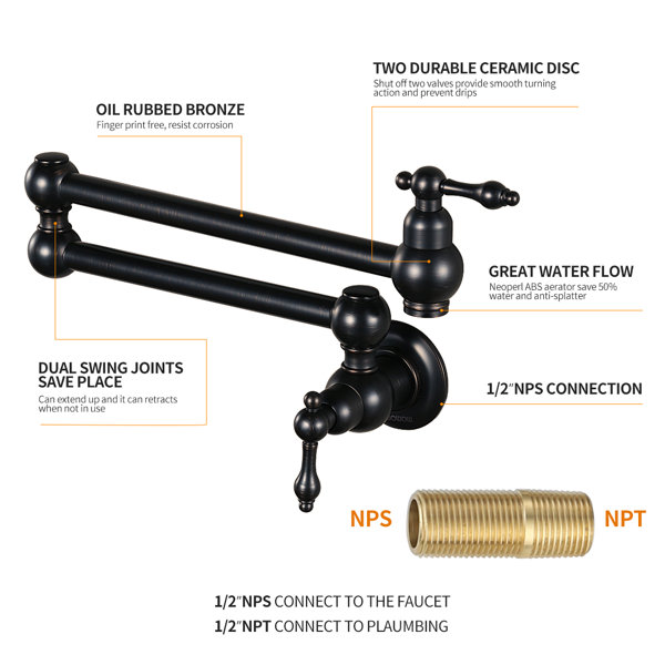 WOWOW Pot Filler Kitchen Faucet & Reviews Wayfair